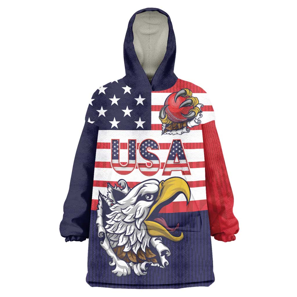 United States Cricket Custom Wearable Blanket Hoodie Team USA One For All