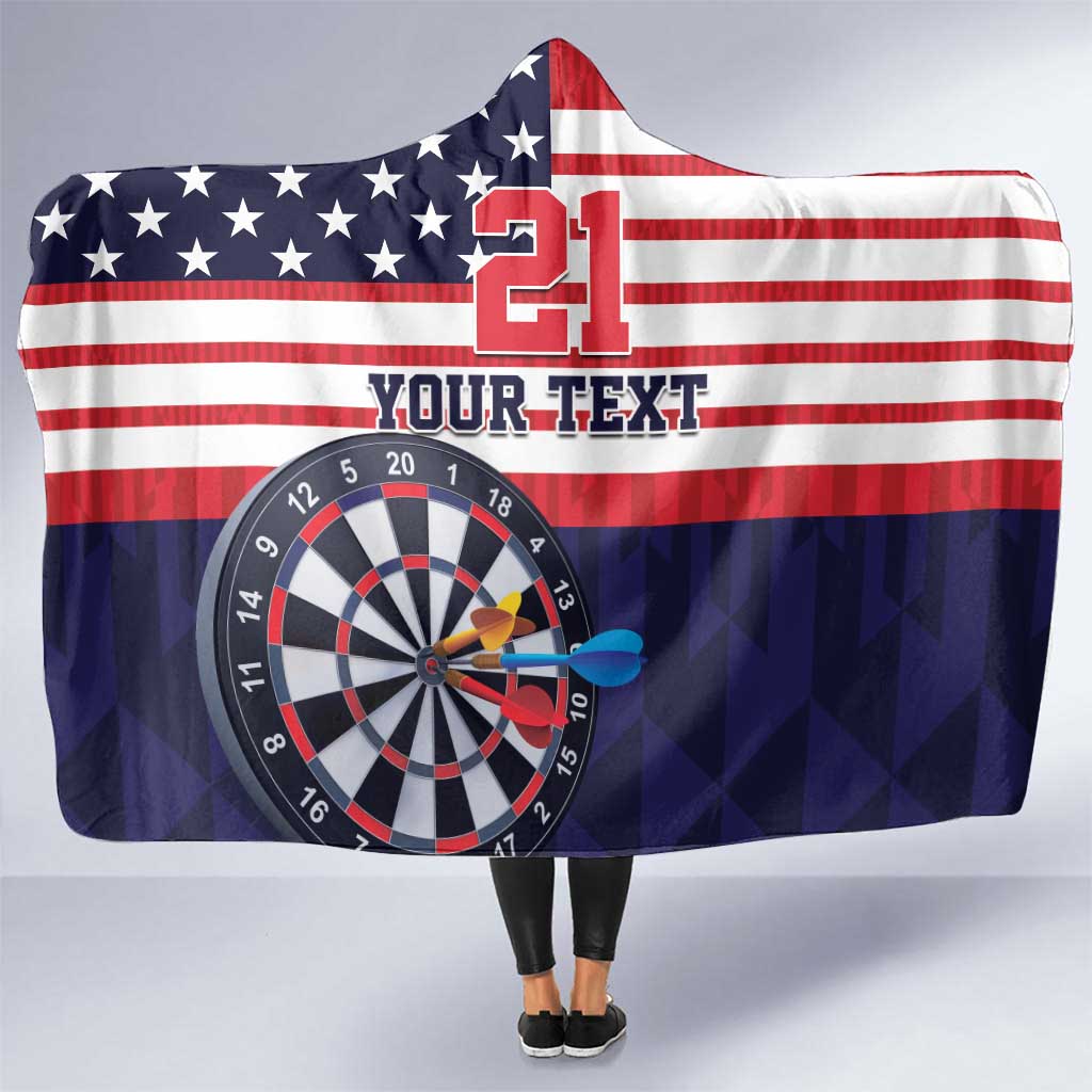 United States Dart Custom Hooded Blanket Team USA One For All