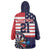 United States Dart Custom Wearable Blanket Hoodie Team USA One For All