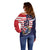 United States Football Custom Off Shoulder Sweater Team USA One For All