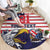 United States Football Custom Round Carpet Team USA One For All