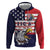 United States Football Custom Zip Hoodie Team USA One For All