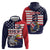 United States Football Custom Zip Hoodie Team USA One For All