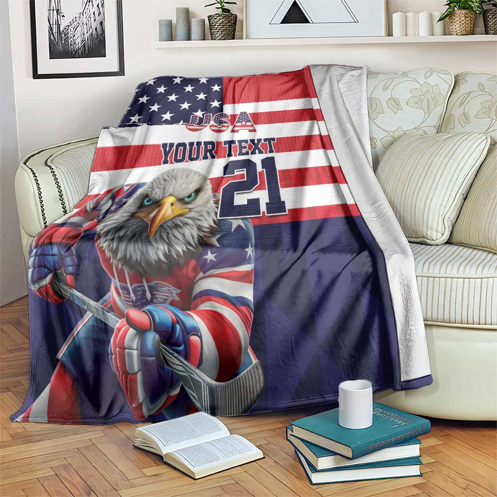 United States Ice Hockey Custom Blanket Team USA One For All