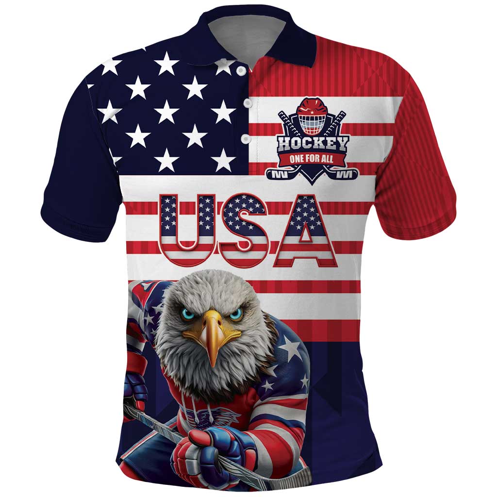 United States Ice Hockey Custom Polo Shirt Team USA One For All