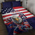 United States Ice Hockey Custom Quilt Bed Set Team USA One For All