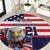 United States Ice Hockey Custom Round Carpet Team USA One For All