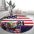 United States Ice Hockey Custom Round Carpet Team USA One For All