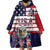 United States Ice Hockey Custom Wearable Blanket Hoodie Team USA One For All