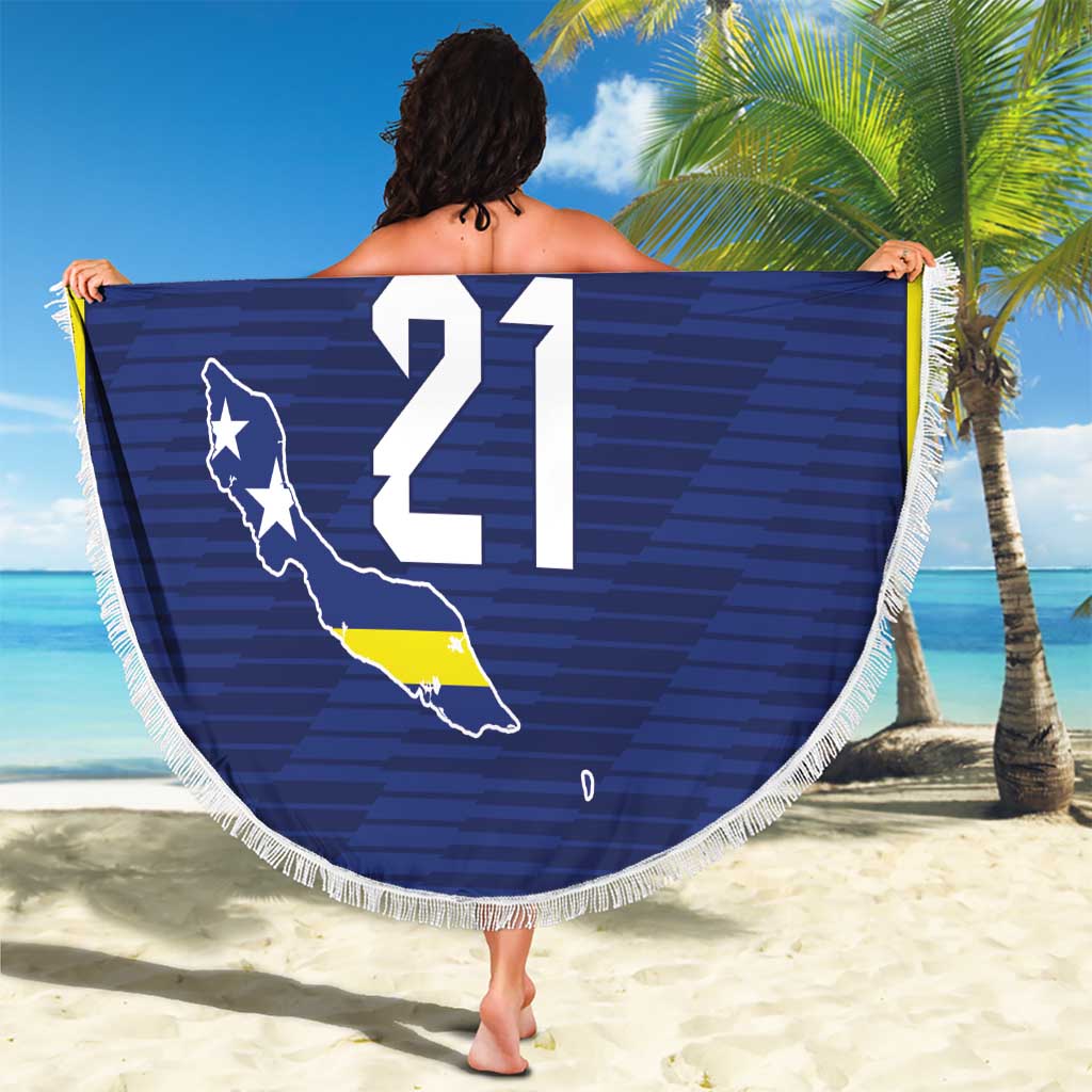 Personalized Curacao Sailboat Beach Blanket Tropical Beach Sunset
