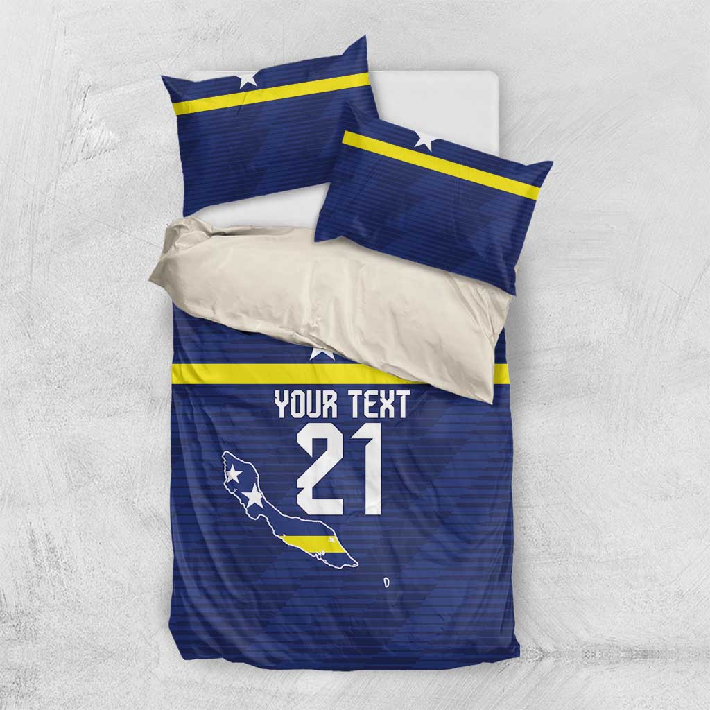 Personalized Curacao Sailboat Bedding Set Tropical Beach Sunset