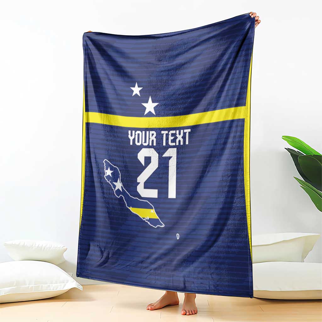 Personalized Curacao Sailboat Blanket Tropical Beach Sunset