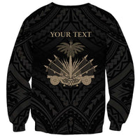 Personalized Haiti First Black Republic Sweatshirt Negre Marron With Map And Flag