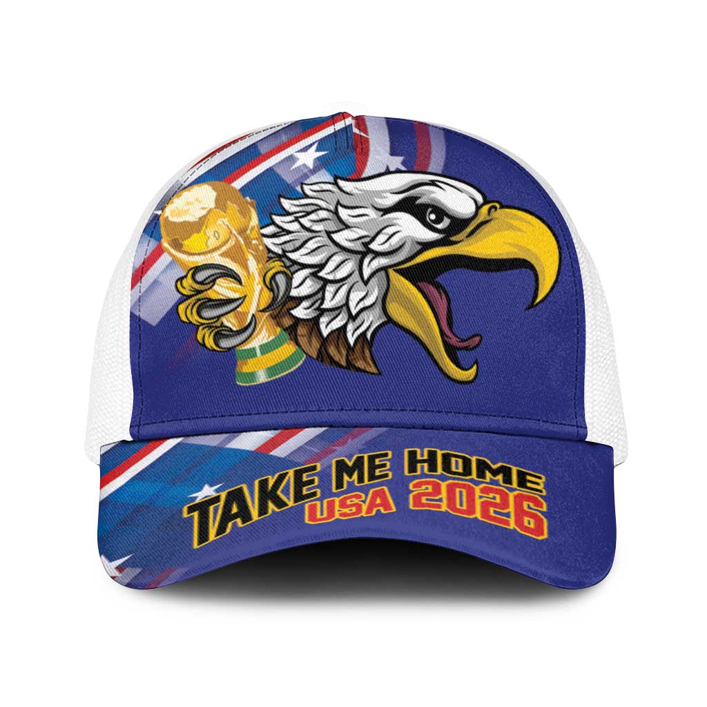 United States 2026 Baseball Net Cap Take Me Home Soccer Blue