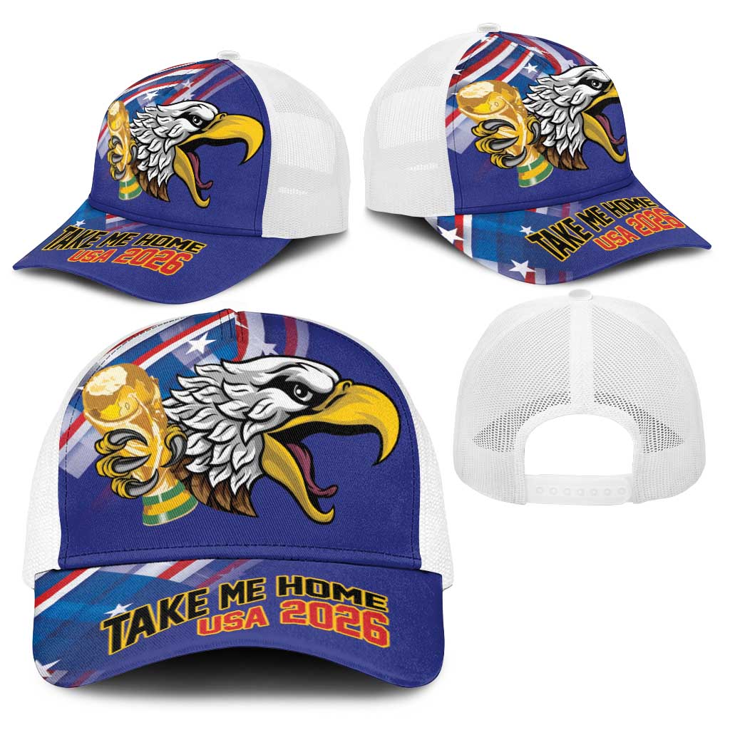 United States 2026 Baseball Net Cap Take Me Home Soccer Blue