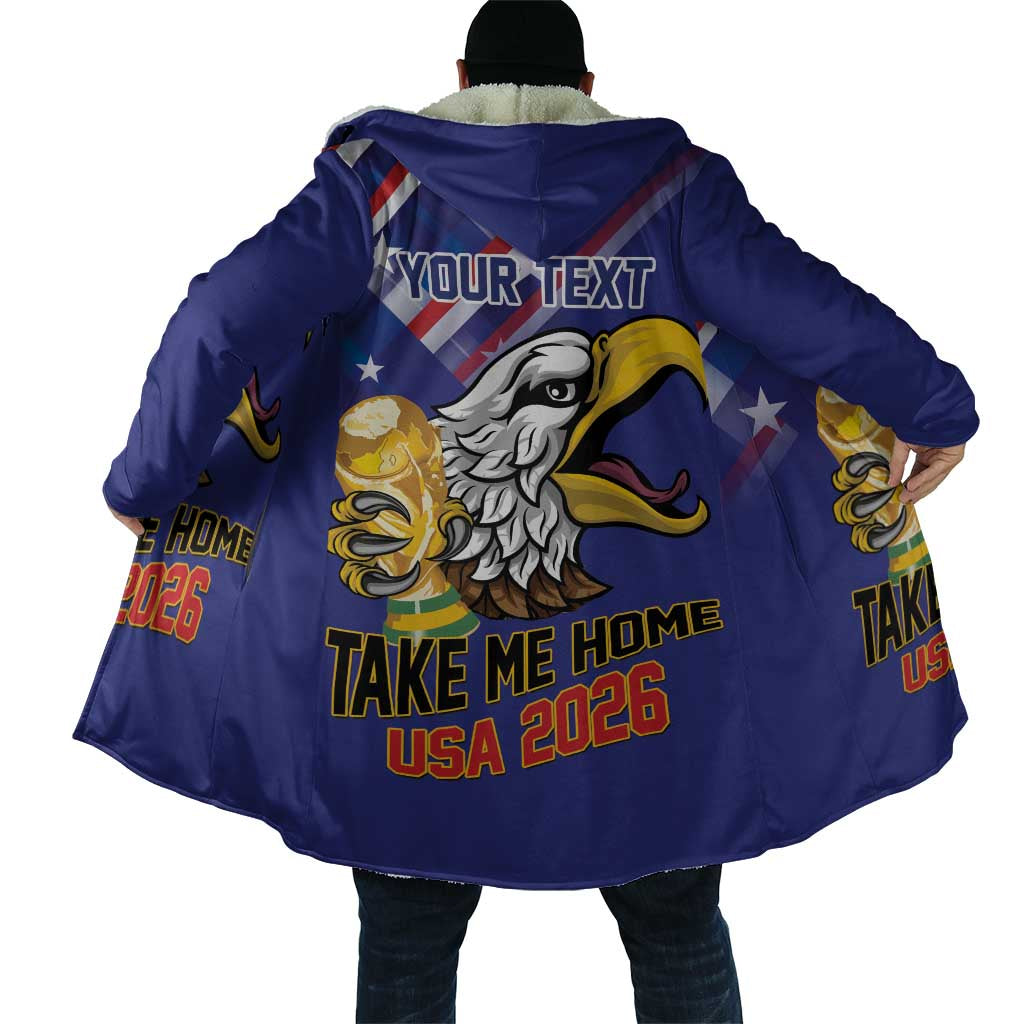 United States 2026 Personalized Cloak Take Me Home Soccer Blue