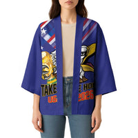 United States 2026 Personalized Kimono Take Me Home Soccer Blue