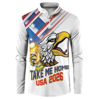 United States 2026 Personalized Button Sweatshirt Take Me Home Soccer White