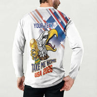 United States 2026 Personalized Button Sweatshirt Take Me Home Soccer White