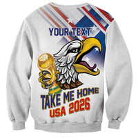 United States 2026 Personalized Sweatshirt Take Me Home Soccer White