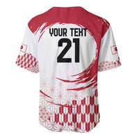 Red and white baseball jersey, back shows YOUR TEXT and number 21
