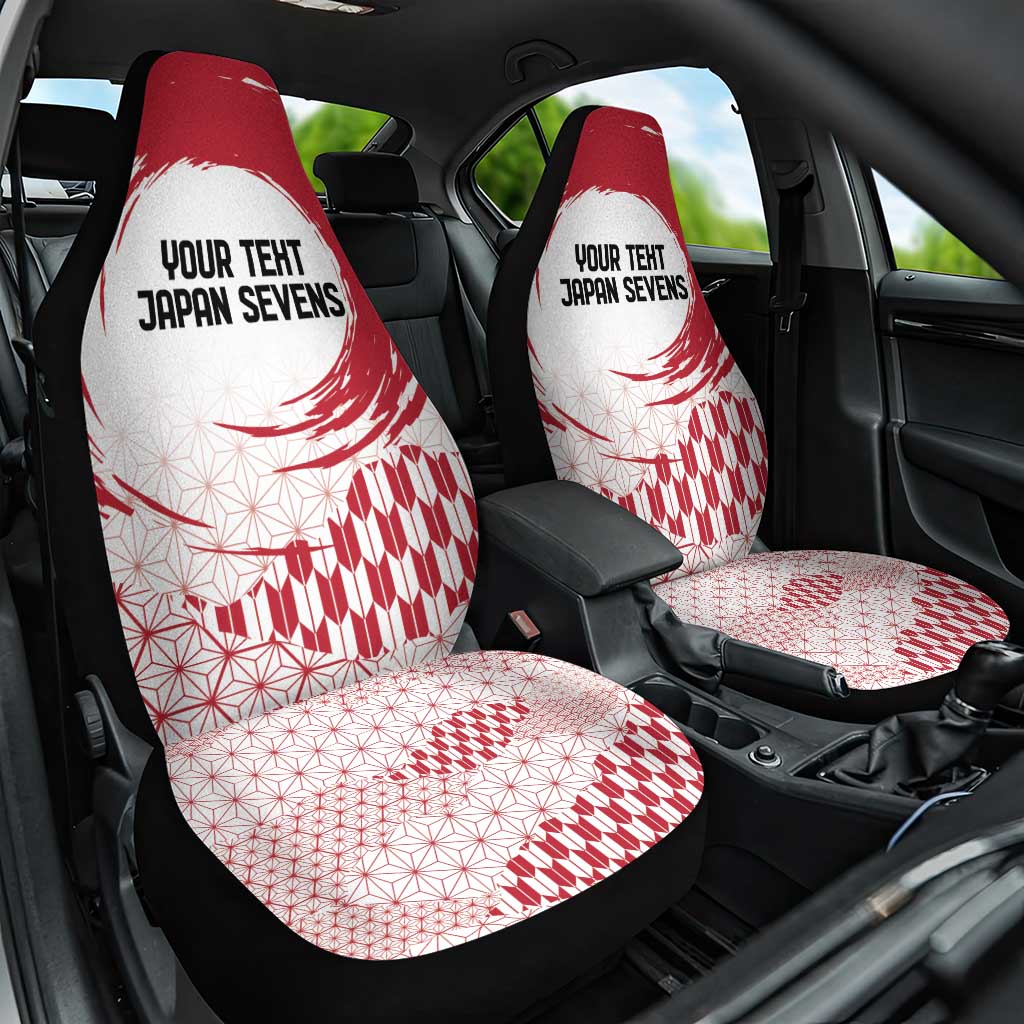 Custom Japan Sevens Car Seat Cover Japanese Rising Sun with Hemp Leaf Pattern LT9 - Wonder Print Shop