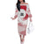 Custom Japan Sevens Family Matching Off The Shoulder Long Sleeve Dress and Hawaiian Shirt Japanese Rising Sun with Hemp Leaf Pattern - Wonder Print Shop