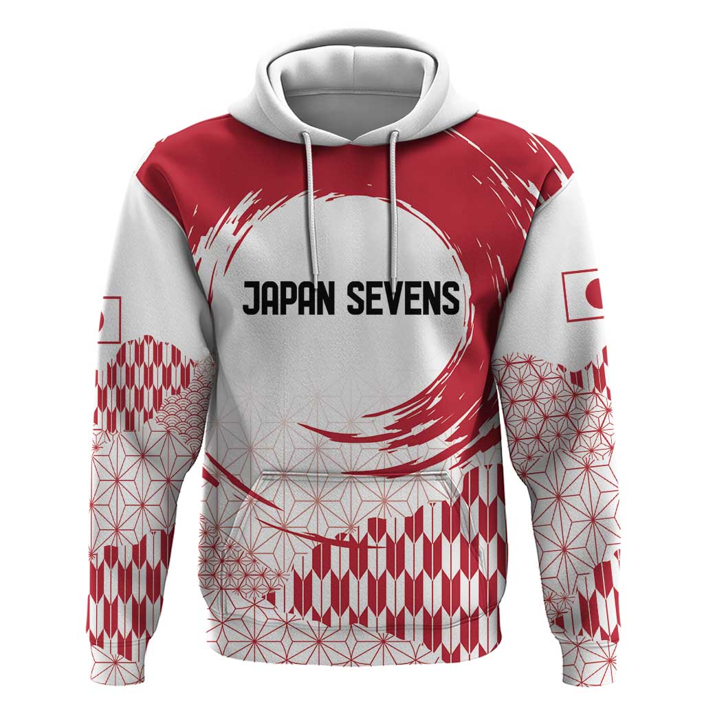 Custom Japan Sevens Hoodie Japanese Rising Sun with Hemp Leaf Pattern - Wonder Print Shop