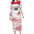 Custom Japan Sevens Long Sleeve Bodycon Dress Japanese Rising Sun with Hemp Leaf Pattern - Wonder Print Shop