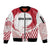 Custom Japan Sevens Sleeve Zip Bomber Jacket Japanese Rising Sun with Hemp Leaf Pattern - Wonder Print Shop