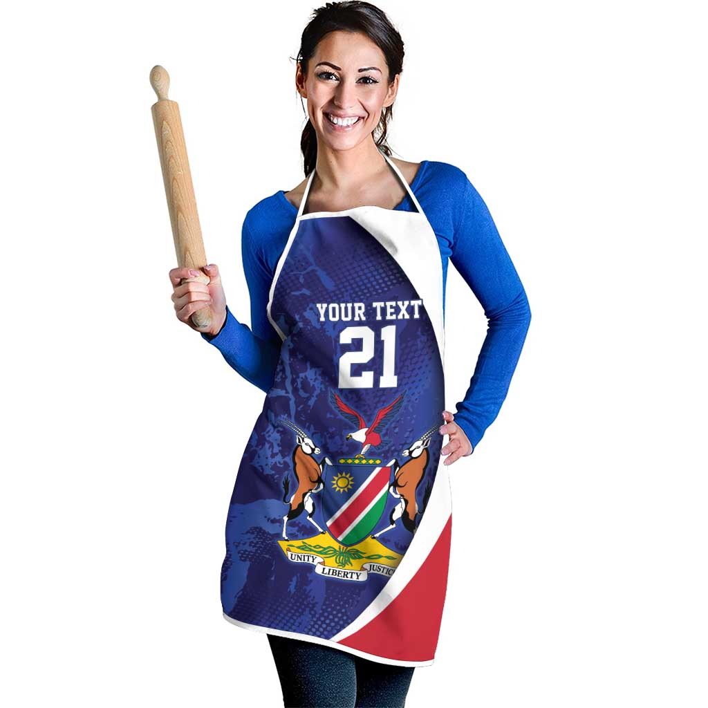 Namibia Cricket Custom Apron Coat of arms Namibian Pattern - Wonder Print Shop