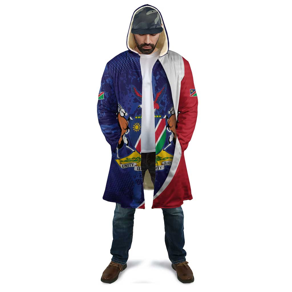 Namibia Cricket Custom Cloak Coat of arms Namibian Pattern - Wonder Print Shop
