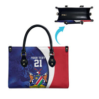 Namibia Cricket Custom Leather Bag Coat of arms Namibian Pattern - Wonder Print Shop