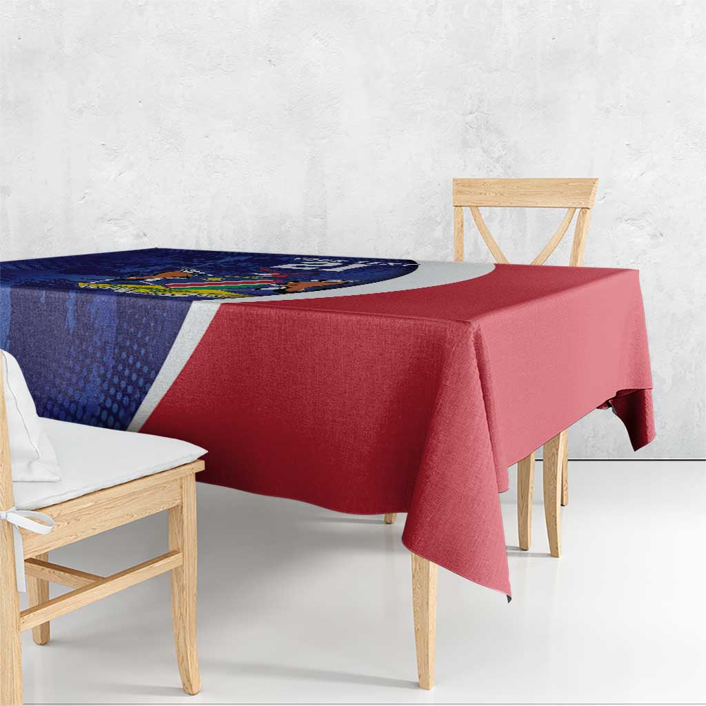 Namibia Cricket Custom Tablecloth Coat of arms Namibian Pattern - Wonder Print Shop