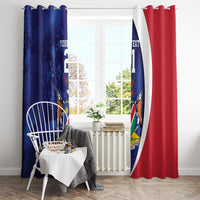 Namibia Cricket Custom Window Curtain Coat of arms Namibian Pattern - Wonder Print Shop