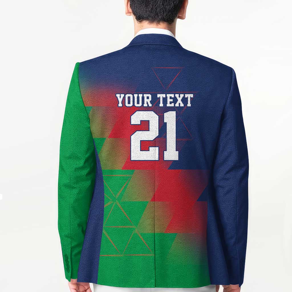 Namibia Cricket Custom Blazer Namibian Gold Sun Flag Motif - Wonder Print Shop