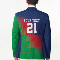 Namibia Cricket Custom Blazer Namibian Gold Sun Flag Motif - Wonder Print Shop