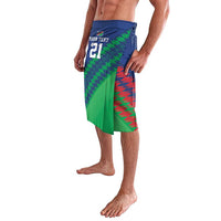 Namibia Cricket Custom Lavalava Namibian Sporty Pattern Flag Motif - Wonder Print Shop