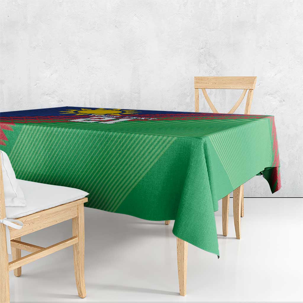 Namibia Cricket Custom Tablecloth Namibian Sporty Pattern Flag Motif - Wonder Print Shop