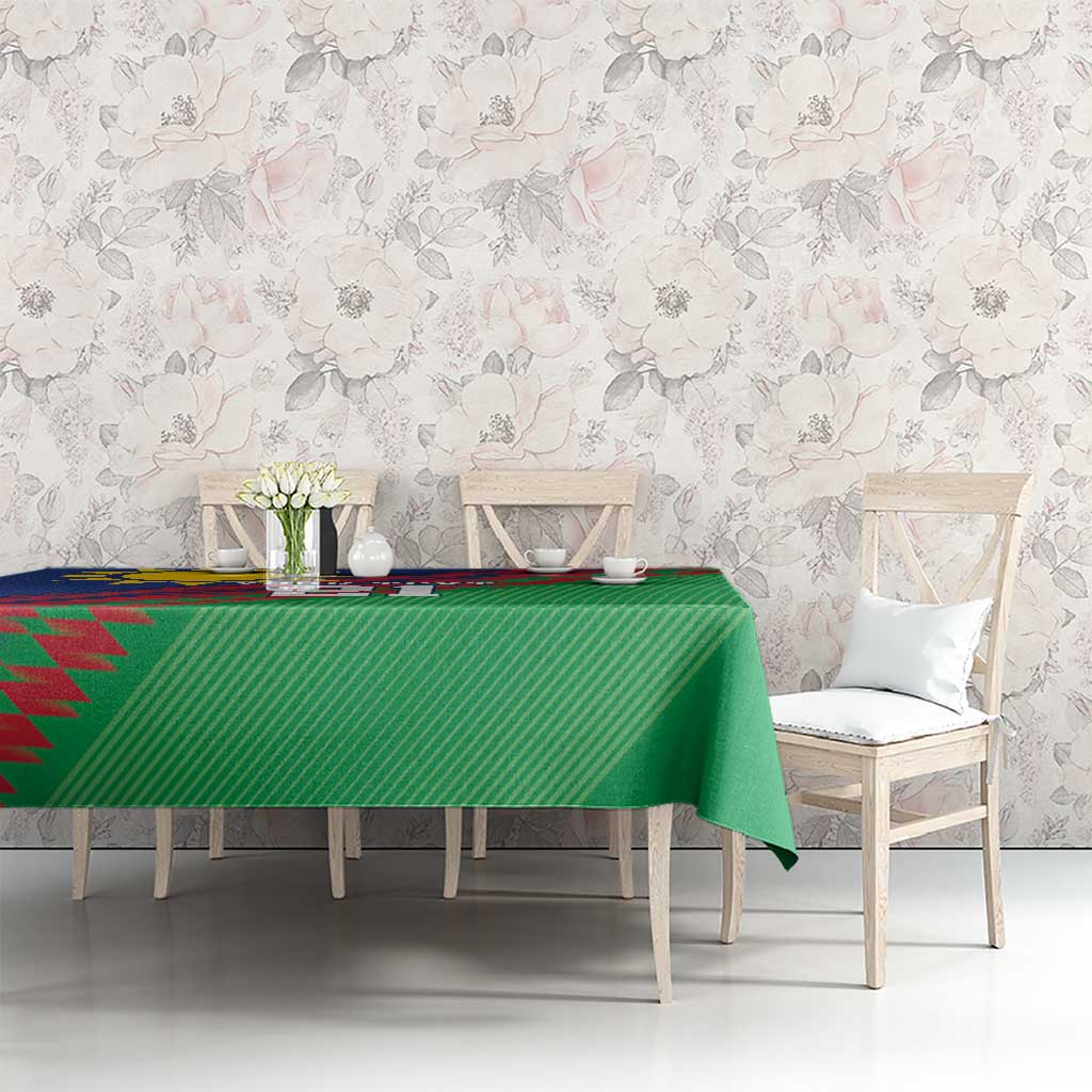 Namibia Cricket Custom Tablecloth Namibian Sporty Pattern Flag Motif - Wonder Print Shop