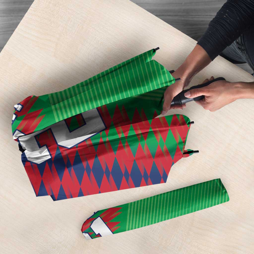 Namibia Cricket Custom Umbrella Namibian Sporty Pattern Flag Motif - Wonder Print Shop