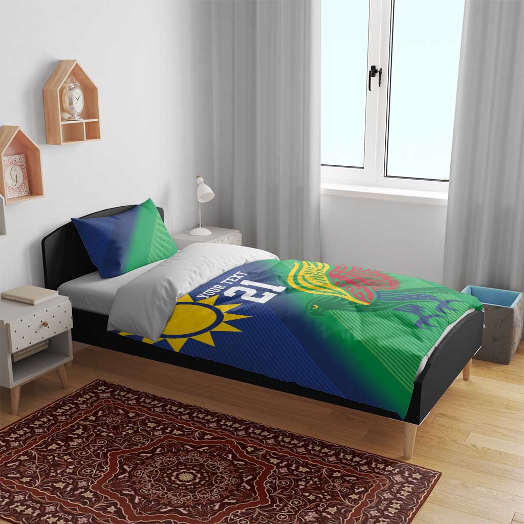 Namibia Rugby Custom Bedding Set Welwitschias African Fish Eagle - Wonder Print Shop