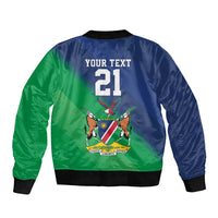 Namibia Rugby Custom Bomber Jacket Welwitschias African Fish Eagle - Wonder Print Shop