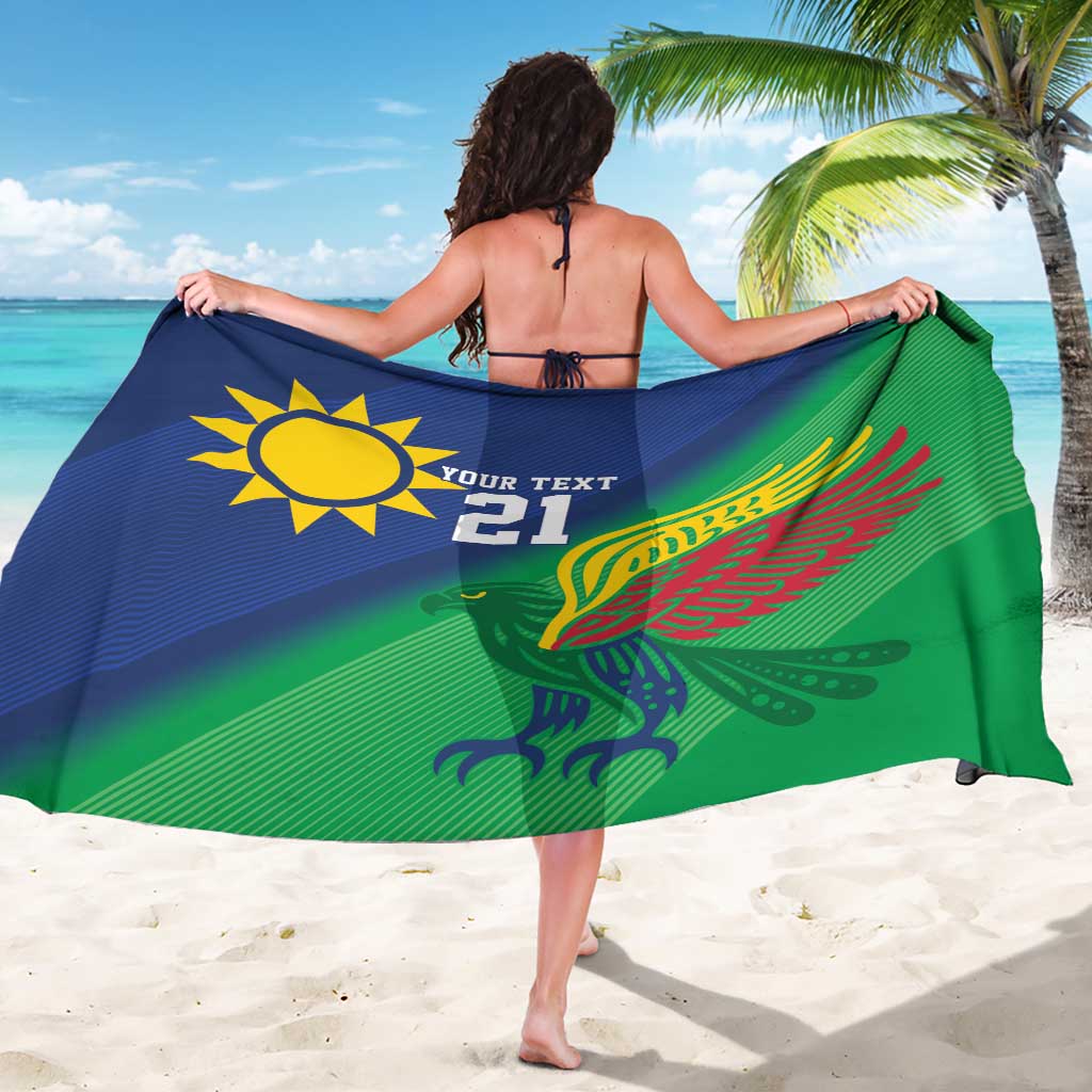 Namibia Rugby Custom Sarong Welwitschias African Fish Eagle - Wonder Print Shop