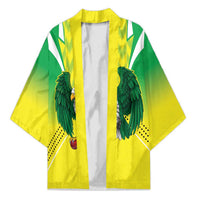 Nigeria Cricket Custom Kimono Najeriya Yellow Greens Eagle - Wonder Print Shop