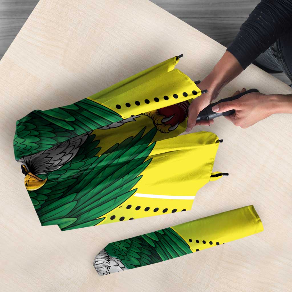 Nigeria Cricket Custom Umbrella Najeriya Yellow Greens Eagle - Wonder Print Shop