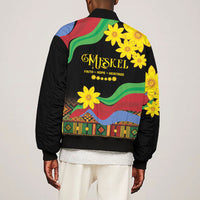 Eritrea Meskel Bomber Jacket Eritrean Tribal Meskel Daisy Flag Inspired
