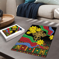 Eritrea Meskel Puzzle Eritrean Tribal Meskel Daisy Flag Inspired