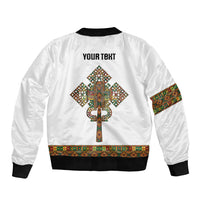 Ethiopian Enkutatash Personalized Bomber Jacket Traditional Habesha Pattern