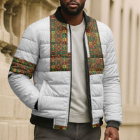 Ethiopian Enkutatash Personalized Bomber Puffer Jacket Traditional Habesha Pattern